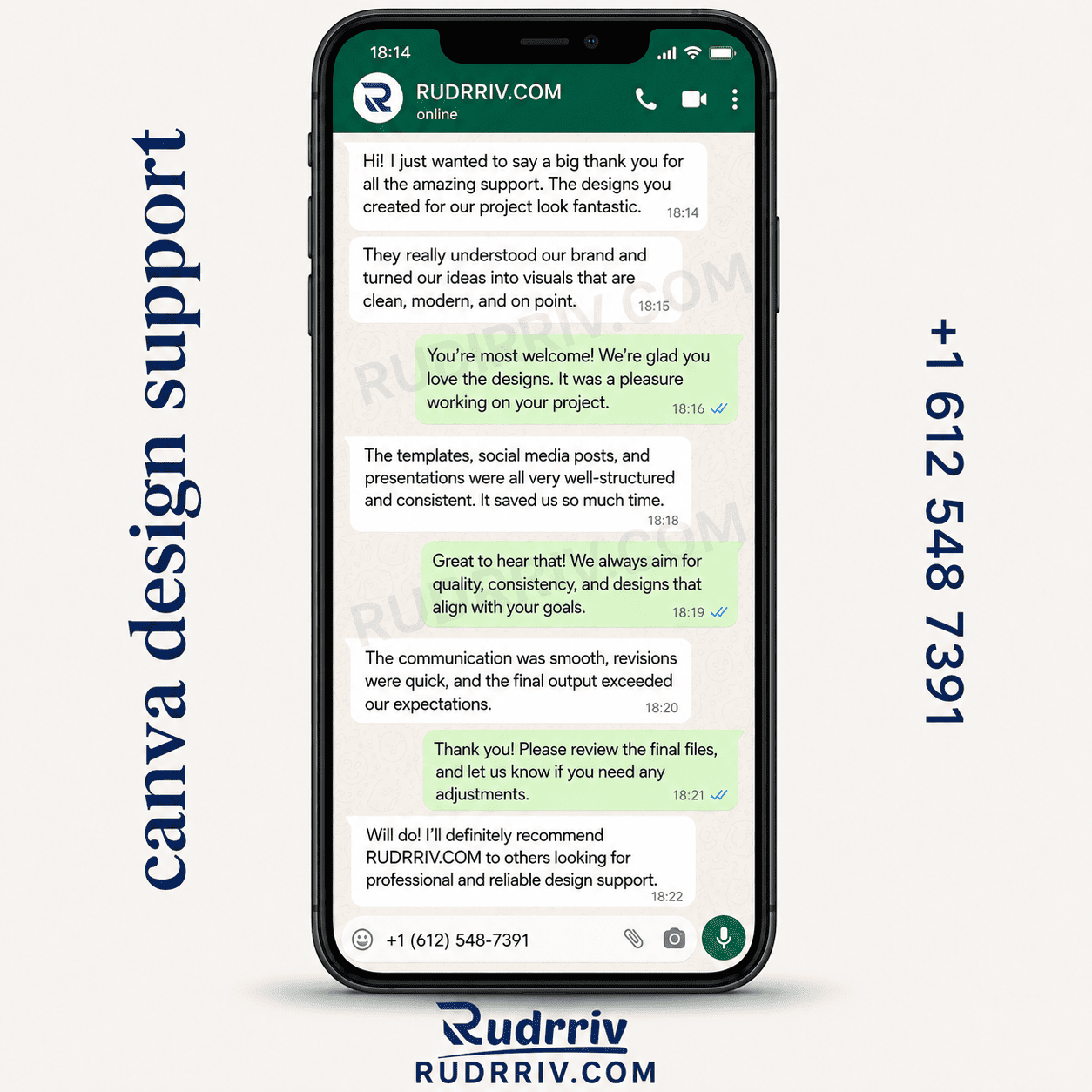 Canva Design Support Client Testimonial