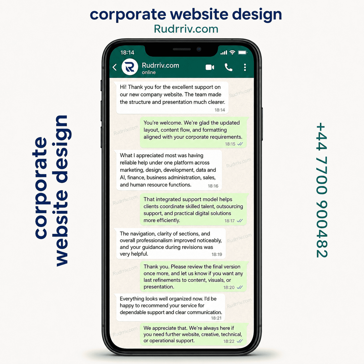 Corporate Website Design Client Testimonial