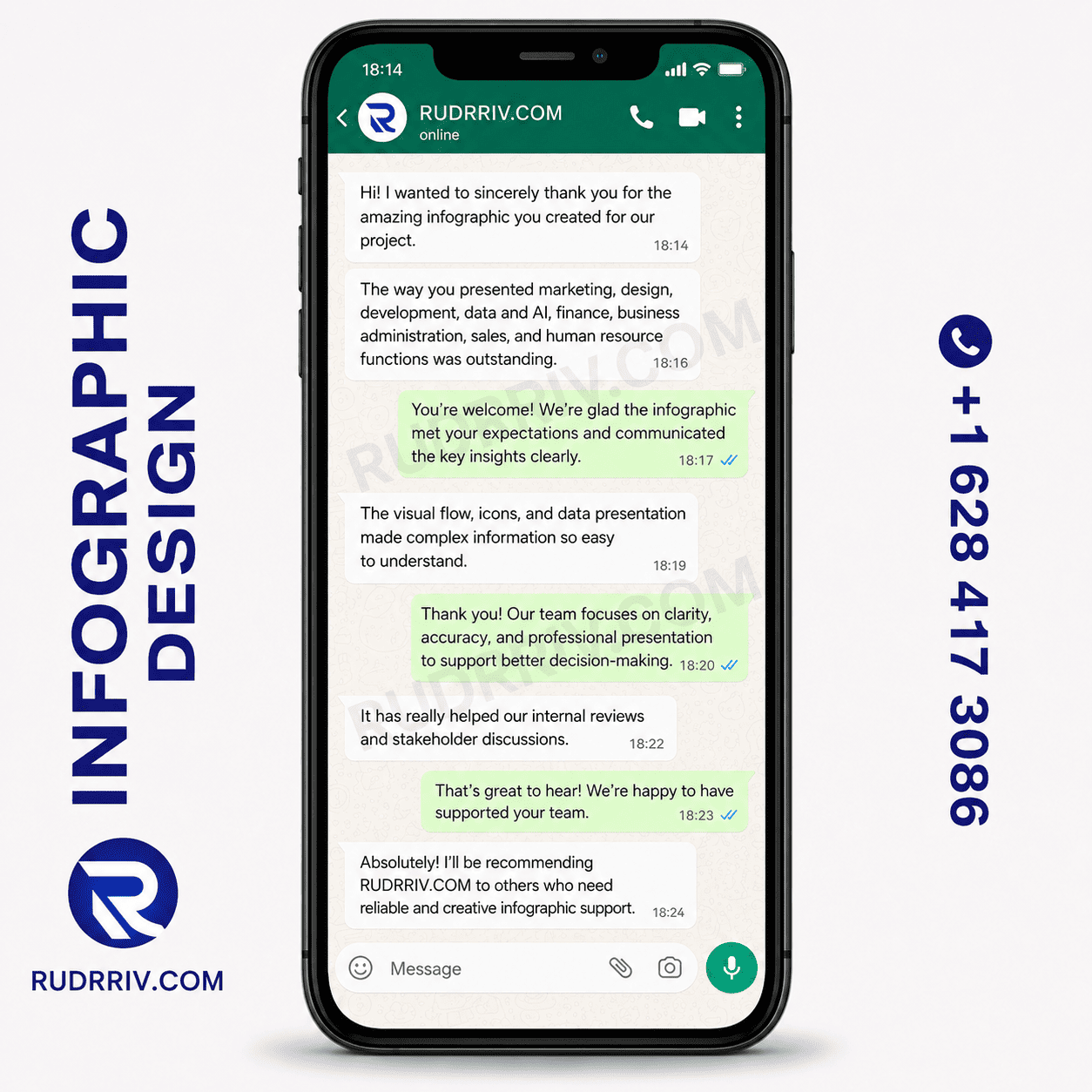 Infographic Design Client Testimonial