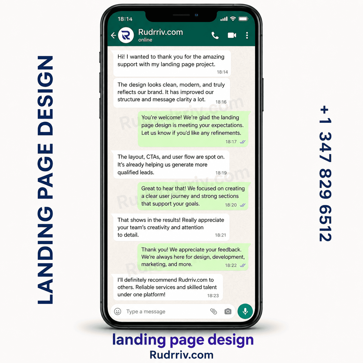 Landing Page Design Client Testimonial