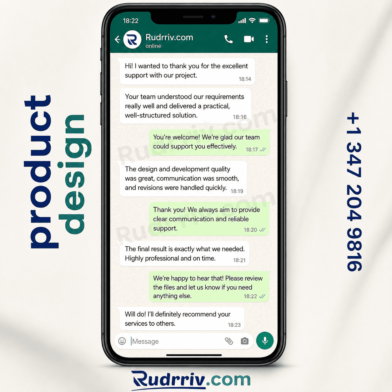 Product Design Client Testimonial