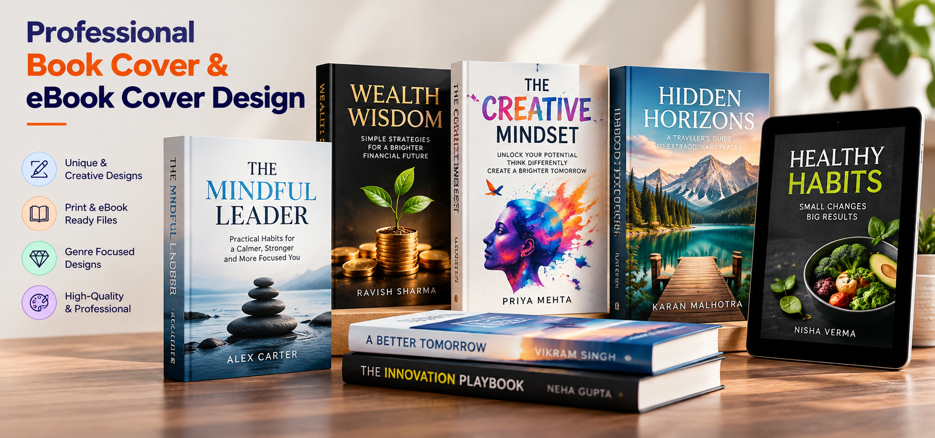 Professional book cover and eBook cover design sample