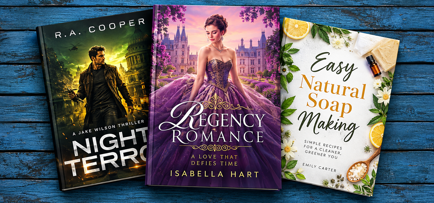 Regency romance book cover design showcase