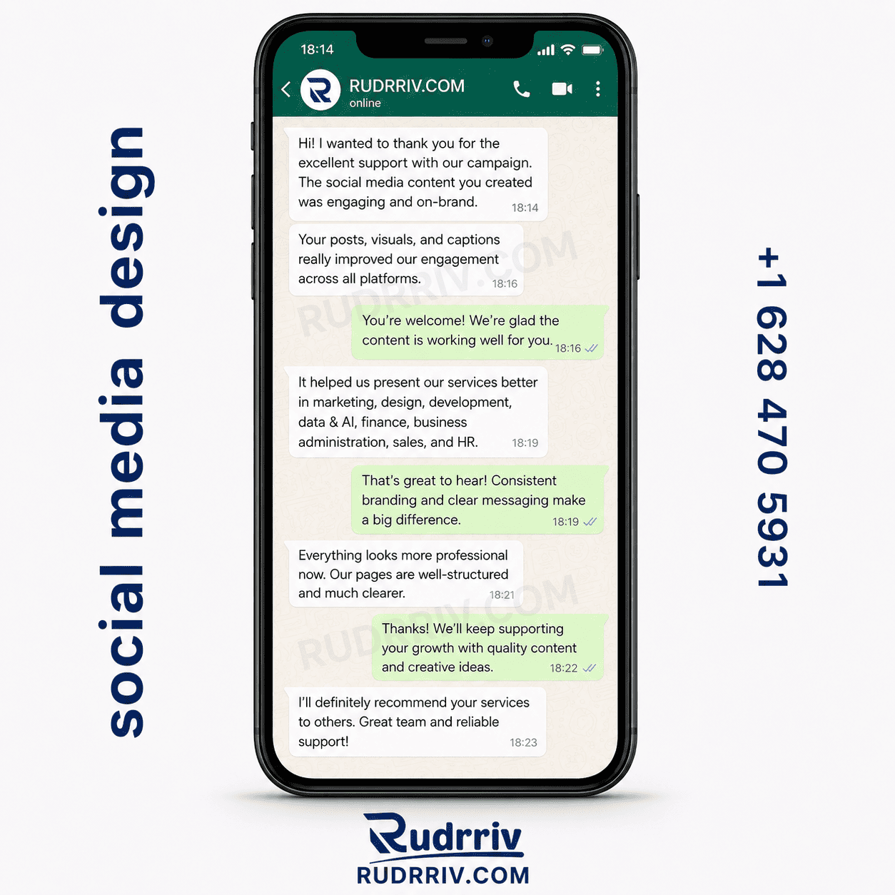 Social Media Design Client Testimonial