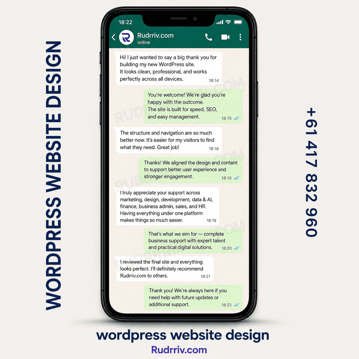 Wordpress Website Design Client Testimonial